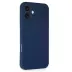 İphone 16 Kılıf First Silikon - Lacivert 4