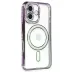 İphone 16 Kılıf Joke Simli Magneticsafe Kılıf - Derin Mor 1