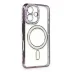 İphone 16 Kılıf Joke Simli Magneticsafe Kılıf - Derin Mor 3