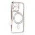 İphone 16 Kılıf Joke Simli Magneticsafe Kılıf - Pembe 3