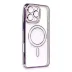 İphone 16 Pro Kılıf Joke Simli Magneticsafe Kılıf - Derin Mor 3