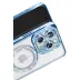 İphone 16 Pro Max Kılıf Joke Simli Magneticsafe Kılıf - Mavi 3