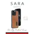 İphone 16 Pro Max Kılıf Sara Kartvizitli Deri Kılıf - Kırmızı 3