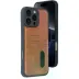 İphone 16 Pro Max Kılıf Sara Kartvizitli Deri Kılıf - Taba 1