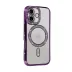 İphone 17 Joke Simli Magneticsafe Kılıf - Derin Mor 2