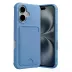 İphone 17 Kelvin Kartvizitli Silikon - Mavi 1