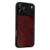 İphone 17 Pro Aras Deri Kapak - Bordo 3