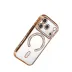İphone 17 Pro Joke Simli Magneticsafe Kılıf - Turuncu 3