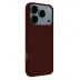 İphone 17 Pro Nano İçi Kadife Silikon - Bordo 2