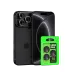 iPhone 18 Pro Raze Metal Kamera Lens - Siyah 1