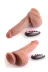 Isıtma İleri Geri Hareket Çift Katman Uzaktan Kumandalı Şarjlı Dildo 19 Cm 4