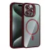 Joko Apple İphone 15 Pro Max Rem Lensli Magsafe Standlı Kapak - Bordo 1