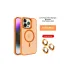 Joko iPhone 14 Pro Kılıf Flet Lens Magsafe Kapak - Turuncu 1