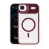 Joko iPhone 17 Air Remim Lensli Magsafe Standlı Kapak - Bordo 1