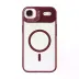 Joko iPhone 17 Air Remim Lensli Magsafe Standlı Kapak - Bordo 2