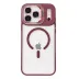 Joko iPhone 17 Pro Max Remim Lensli Magsafe Standlı Kapak - Bordo 2