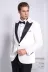 Kadife Slim Fit Beyaz Erkek Smokin Ceketi - Wessi 3
