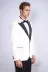 Kadife Slim Fit Beyaz Erkek Smokin Ceketi - Wessi 4