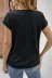 Kadın Kısa Kollu V Yakalı önden Düğmeli Leopar Desen Detaylı Viskon Bluz - L-XL - Yeşil 3