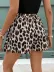 Kadın Kolsuz Bisiklet Yaka Viskon Bluz Ve Leopar Desenli Kısa Modal Short Ikili Takım - 2XL-3XL - Siyah 4