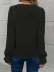 Kadın Uzun Kollu V Yakalı önden Düğmeli Bluz - 2XL-3XL - Siyah 4