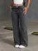 Kadın Yüksek Bel Cep Detaylı Kot Pantolon - 3XL - Siyah 3