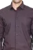 Kahverengi Mini Kare Desenli Slim Fit Gömlek - Wessi - L / Kahverengi 2