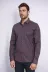 Kahverengi Mini Kare Desenli Slim Fit Gömlek - Wessi - L / Kahverengi 4