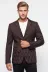 Kapitone Kahverengi Slim Fit Ceket - Wessi 1