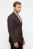 Kapitone Kahverengi Slim Fit Ceket - Wessi 4