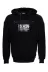 Kapşonlu Baskılı Siyah Erkek Sweatshirt - Wessi 1