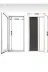 KARA PLİSEALTINMEŞE Plise Pileli Sürgülü Sineklik 0-90 X 0-210 Cm, Ahşap Kapı ,pimapen Kapı )Pilise 2