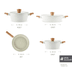 Karaca 000001000016170001 X Refika Swiss Crystal Almond Cream 7 Parça Tencere Ve Tava Seti 2