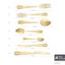 Karaca 000001000237304001 Elegance Bellatrix Gold 12 Kişilik 84 Parça Çatal Kaşık Bıçak Takımı 2