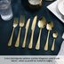 Karaca 000001000237304001 Elegance Bellatrix Gold 12 Kişilik 84 Parça Çatal Kaşık Bıçak Takımı 3