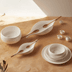 Karaca gjjnjbfjkfgd Red Carpet Earth Collection Clay 55 Parça 12 Kişilik Yemek Takımı 3