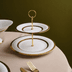 Karaca sfbdhghff Royal Bone Victoria Katlı Kurabiyelik Gold 1
