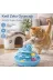 karamelpet KP-NNBLKTL-MV Hacıyatmaz Kedi Oyuncağı 3 Katlı Toplu Zeka Oyuncağı 20X21 Cm – Devrilmez Interaktif Mama Oyuncağı 3