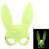 Karanlıkta Parlayan Fosforlu Tavşan Maskesi – Glow Bunny Masquerade Maske (32x22 Cm) 1