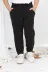 KARB 2LILCVRTSYH Unisex Çift Cepli Organik Pamuklu Kumaş Jogger  Siyah-Lacivert Çocuk Eşofman Altı 2