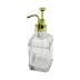 KARE CAM ŞİŞE - ŞEFFAF SIVI SABUNLUK 500ML POMPA - MUSLUK AYRIK MODEL BAŞLI (4745) 1