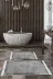 KAYABEY HOME B3-1921P1-10P2 Kaymaz Taban Djt 2 Li Banyo Paspas Takımı Star Pamuk Saçaklı Modern 1921 Gri 1