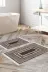 KAYABEY HOME B3-651MK1-10P2 Kaymaz Taban Djt 2 Li Banyo Paspas Takımı Trend Saçaklı Modern 651M Kahve 1
