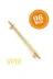 kayakulp 1239 Alüminyum Lüks  Boru Lüks Kulp 96Mm Gold (Dolap Çekmece Mobilya Mutfak) 1