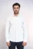 Kaz Ayağı Desenli Slim Fit Beyaz Erkek Gömlek - Wessi - XXL / Beyaz 3