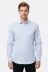 Kendinden Desenli Buz Mavi Slim Fit Gömlek | Wessi - S / Mavi 1