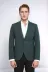 Kendinden Desenli Slim Fit Sivri Yaka Yeşil Erkek Ceket - Wessi 2