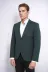 Kendinden Desenli Slim Fit Sivri Yaka Yeşil Erkek Ceket - Wessi 3