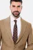 Kendinden Desenli Slim Fit Yün Taba Erkek Ceket - Wessi 2