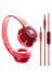 Kensa RT-RYL-MHTKNSKRMZKH08 Kırmızı Kulak Üstü Portatif Katlanır Stereo Kulaklık 1